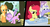 Size: 2200x1200 | Tagged: safe, artist:facelessjr, apple bloom, applejack, diamond tiara, randolph, earth pony, pony, g4, a mile in my horseshoes, accessory swap, alternate hairstyle, applebucking, bandana, basket, braid, bushel basket, butter knife, confused, d:, dining, ear piercing, earring, female, filly, foal, fork, frown, glass, grape juice, grin, hat, jewelry, letterboxing, lip bite, mare, necklace, open mouth, ouch, paint, paint on fur, pencil, piercing, raised hoof, raised leg, role reversal, salad, silverware, sitting, smiling, spoon, story included, table, tiara, wide eyes, wine glass