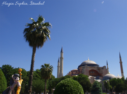 Size: 1328x987 | Tagged: safe, octavia melody, g4, blind bag, constantinople, figure, hagia sophia, irl, istanbul, photo, ponies around the world, toy, turkey (country)