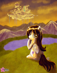 Size: 773x1000 | Tagged: safe, artist:clouddg, oc, oc only, oc:melissa, pegasus, pony, cloudsdale, solo