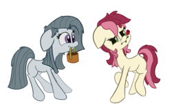 Size: 5321x3283 | Tagged: safe, artist:solipsus, marble pie, roseluck, g4