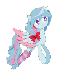 Size: 637x799 | Tagged: safe, artist:cosmichat, oc, oc only, oc:candy, pegasus, pony, bow, clothes, cute, simple background, socks, solo, striped socks, transparent background