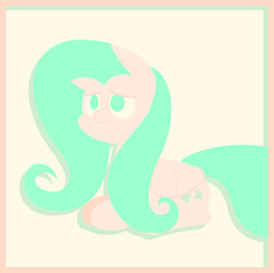 Size: 1635x1629 | Tagged: safe, artist:zacatron94, fluttershy, g4, female, limited palette, solo