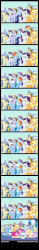 Size: 900x5800 | Tagged: safe, artist:tamalesyatole, applejack, fluttershy, pinkie pie, rainbow dash, rarity, crystal pony, pony, g4, the crystal empire, animated, clothes, comic, costume, crowd, crystal empire, dialogue, disguise, disguise-ception, disguised as eachother, female, fluttershy suit, pinkie costume, pinkie suit, pony costume, ponysuit, show accurate, surprise motherfucker, the ride never ends, we need to go deeper
