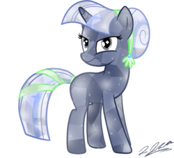 Size: 938x852 | Tagged: safe, artist:tsand106, oc, oc only, oc:silverlay, pony, unicorn, crystallized, simple background, solo, transparent background, vector