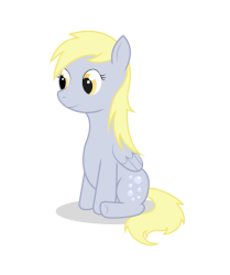 Size: 500x598 | Tagged: safe, artist:kukotte, derpy hooves, pegasus, pony, g4, animated, blinking, female, mare, solo, underp