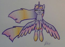 Size: 1024x742 | Tagged: safe, artist:ponczeg, twilight sparkle, alicorn, pony, g4, female, mare, solo, traditional art, twilight sparkle (alicorn)