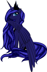 Size: 2925x4435 | Tagged: safe, artist:up1ter, princess luna, g4, female, simple background, solo, transparent background