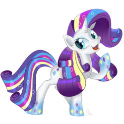 Size: 900x900 | Tagged: safe, artist:swanlullaby, rarity, g4, female, rainbow power, solo