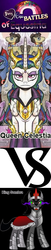 Size: 400x1952 | Tagged: safe, idw, king sombra, g4, reflections, spoiler:comic, epic rap battles of history, evil celestia, evil counterpart, mirror universe, queen celestia, tyrant celestia, vs