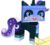 Size: 998x895 | Tagged: safe, artist:flutteriot, fluttershy, nightmare moon, g4, crossover, female, lego, parody, solo, the lego movie, unikitty