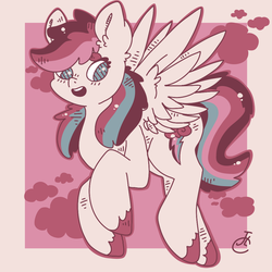 Size: 1024x1024 | Tagged: safe, artist:pegsie, rainbow dash, g4, color palette, color palette challenge, female, solo