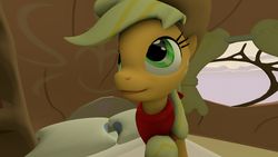 Size: 1920x1080 | Tagged: safe, applejack, g4, 3d, female, solo, source filmmaker