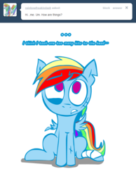 Size: 660x850 | Tagged: safe, artist:lazy, rainbow dash, ask dashed rainbow, g4, ask, female, solo, tumblr