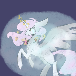 Size: 1000x1000 | Tagged: safe, artist:nerdponymod, princess celestia, g4, elements of harmony, female, solo