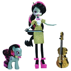 Size: 500x500 | Tagged: safe, octavia melody, equestria girls, g4, my little pony equestria girls: rainbow rocks, cello, doll, female, irl, musical instrument, photo, rainbow power-ified, toy, violin