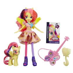 Size: 500x500 | Tagged: safe, fluttershy, equestria girls, g4, my little pony equestria girls: rainbow rocks, female, irl, photo, rainbow power-ified, toy