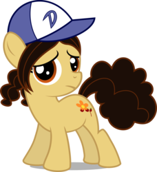 Size: 1024x1125 | Tagged: safe, artist:katequantum, pony, blood, clemenbetes, clementine (walking dead), cute, flower, ponified, simple background, solo, the walking dead, the walking dead game, transparent background, vector