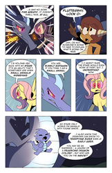 Size: 1280x1978 | Tagged: safe, artist:karzahnii, fluttershy, whimsey weatherbe, oc, g3, g3.5, g4, comic, dragoness, g3.5 to g4, generation leap, tales from ponyville, the stare