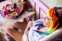 Size: 3200x2133 | Tagged: safe, artist:lexi-farron-strife, rainbow dash, human, g4, cosplay, high res, irl, irl human, photo, solo