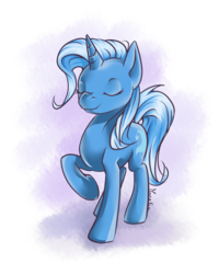Size: 680x850 | Tagged: safe, artist:moenkin, trixie, pony, unicorn, g4, eyes closed, female, mare, simple background, solo, transparent background