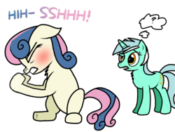 Size: 2048x1536 | Tagged: safe, artist:proponypal, bon bon, lyra heartstrings, sweetie drops, earth pony, pony, unicorn, g4, blushing, confused, female, fetish, hooves, mare, mucus, simple background, sneezing, sneezing fetish, spray, transparent background