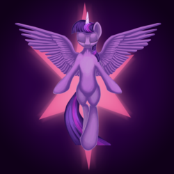 Size: 3333x3333 | Tagged: safe, artist:1nakir1, twilight sparkle, alicorn, pony, g4, female, high res, mare, solo, twilight sparkle (alicorn)