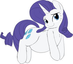 Size: 932x811 | Tagged: safe, artist:mcsadat, rarity, pony, unicorn, g4, chubby, colored, cute, fat, female, raribetes, raritubby, simple background, solo, white background