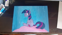 Size: 1024x577 | Tagged: safe, artist:martinhello, twilight sparkle, alicorn, pony, g4, female, mare, solo, traditional art, twilight sparkle (alicorn)