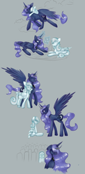 Size: 4000x8219 | Tagged: safe, artist:nalenthi, princess luna, oc, oc:snowdrop, g4, age progression, comic, death, grave, immortality blues