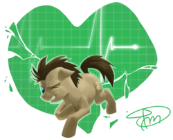 Size: 1014x821 | Tagged: safe, artist:tm, doctor whooves, time turner, g4, chubby, heart attack, hnnng, male, solo