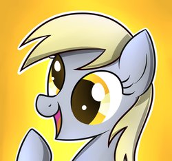 Size: 925x864 | Tagged: safe, artist:heavymetalbronyyeah, derpy hooves, pegasus, pony, g4, cute, derpabetes, female, mare, portrait, solo