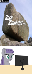 Size: 872x2000 | Tagged: safe, maud pie, g4, computer meme, exploitable meme, meme, rock, rock simulator 2014, steam, that pony sure does love rocks