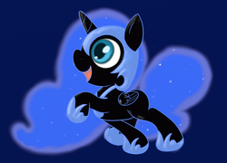 Size: 1521x1094 | Tagged: safe, artist:springveil, nightmare moon, alicorn, pony, g4, cute, female, filly, nightmare woon, solo