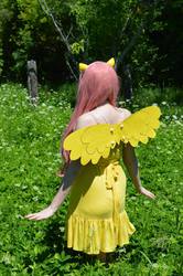Size: 1361x2048 | Tagged: safe, artist:tikkanii, fluttershy, human, g4, cosplay, irl, irl human, photo, solo, wings