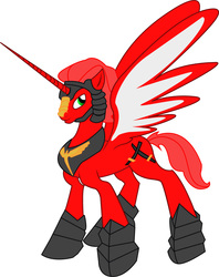 Size: 1042x1316 | Tagged: safe, artist:wyren367, oc, oc only, oc:rosso, alicorn, pony, alicorn oc, solo