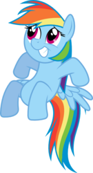 Size: 440x814 | Tagged: safe, artist:dasprid, rainbow dash, g4, female, simple background, solo, svg, transparent background, vector