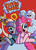 Size: 1152x1584 | Tagged: safe, artist:pembroke, diamond tiara, iron will, king sombra, maud pie, pinkie pie, silver spoon, trixie, g4, apple, bubble, bubble bobble, taito