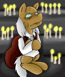 Size: 1024x1214 | Tagged: safe, artist:jewelsfriend, artist:trinity-comettrail, pony, candle, code talker, konami, metal gear, metal gear solid, metal gear solid 5, ponified, solo