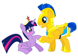 Size: 1500x1079 | Tagged: safe, artist:missy12113, flash sentry, twilight sparkle, alicorn, pony, equestria girls, g4, my little pony equestria girls, blushing, female, male, mare, ship:flashlight, shipping, simple background, straight, transparent background, twilight sparkle (alicorn)