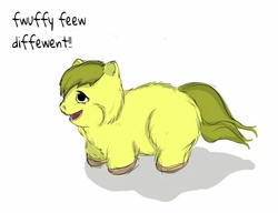 Size: 899x690 | Tagged: safe, artist:carpdime, fluffy pony, alternate design, solo