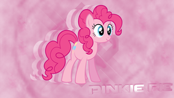 Size: 1920x1080 | Tagged: safe, artist:joshiepup, pinkie pie, earth pony, pony, g4, female, mare, solo, vector, wallpaper