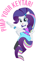 Size: 2035x3000 | Tagged: safe, artist:katequantum, rarity, equestria girls, g4, my little pony equestria girls: rainbow rocks, female, high res, keytar, musical instrument, ponied up, simple background, solo, transparent background