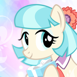 Size: 800x800 | Tagged: safe, artist:pixelkitties, coco pommel, earth pony, pony, g4, female, present, solo