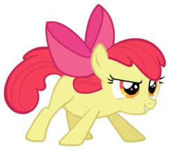 Size: 3200x2781 | Tagged: safe, artist:slb94, apple bloom, g4, confident, female, high res, simple background, solo, transparent background, vector