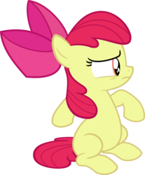 Size: 4981x6002 | Tagged: safe, artist:slb94, apple bloom, pony, g4, somepony to watch over me, absurd resolution, female, simple background, solo, transparent background, vector