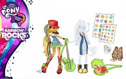 Size: 564x357 | Tagged: safe, applejack, equestria girls, g4, my little pony equestria girls: rainbow rocks, clothes, concept art, costume, doll, equestria girls prototype, female, irl, photo, toy