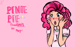 Size: 759x475 | Tagged: safe, artist:c1ockworkdragon, pinkie pie, human, g4, female, humanized, solo