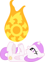 Size: 1297x1748 | Tagged: safe, artist:imageconstructor, princess celestia, pony, g4, .svg available, cewestia, cute, female, filly, on back, simple background, solo, sun, svg, tangible heavenly object, transparent background, vector