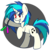 Size: 4556x4601 | Tagged: safe, artist:dahhez, dj pon-3, vinyl scratch, g4, absurd resolution, female, glowstick, solo