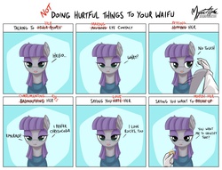 Size: 1221x933 | Tagged: safe, artist:mysticalpha, maud pie, oc, oc:anon, earth pony, pony, g4, chart, comically missing the point, denied, diamond, doing loving things, female, looking at you, mare, marriage proposal, maud being maud, meme, ring, solo, stoic, subversion, waifu